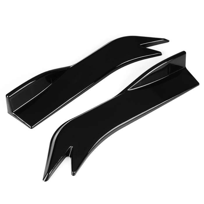 45CM 2Pcs Car Rear Bumper Spoiler Lip Side Skirt Splitters Protector Guard Anti-Crash Diffuser Lip U