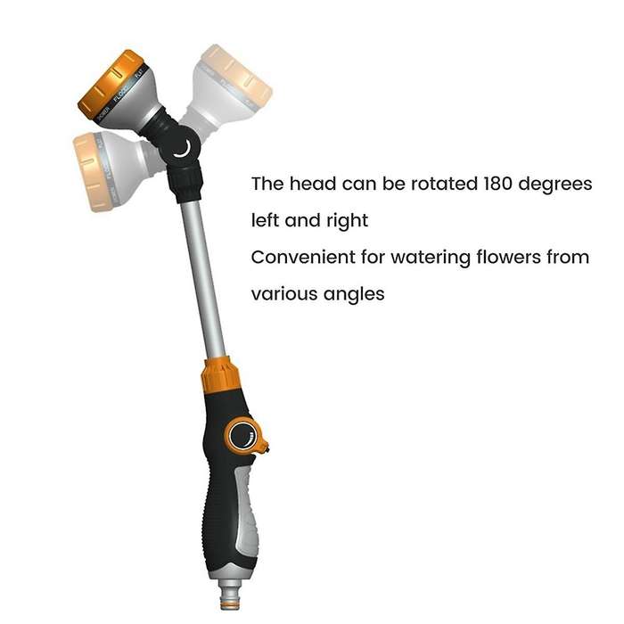 47cm Watering Tool Garden Nozzle 180 Adjustable Car Wash Water Tool 8 Patterns Lawn Watering Tools