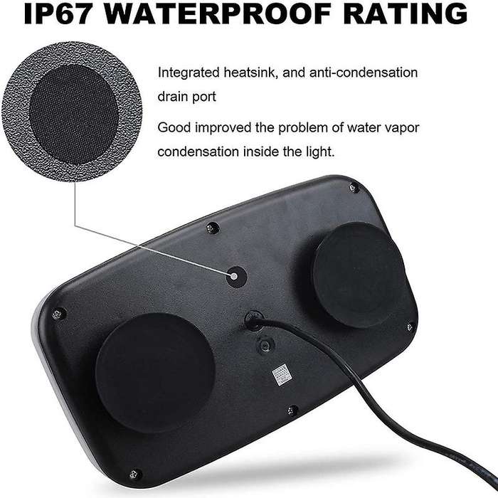 48 LED Roof Top Strobe Lights, High Visibility Emergency Safety Warning LED Mini Strobe Light Bar wi