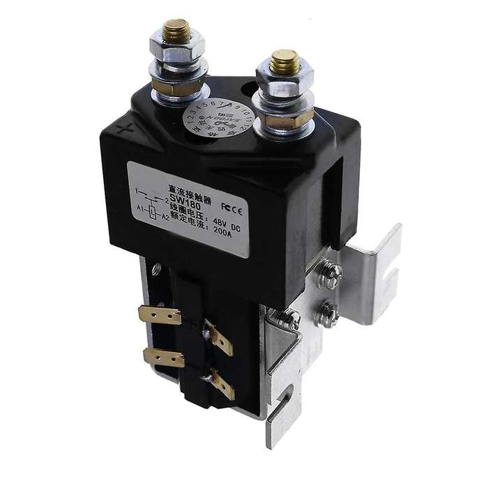 48V Contactor Solenoid Relay for Electric Forklift Vehicle Golf Cart Robot Wagon Replace Albright SW