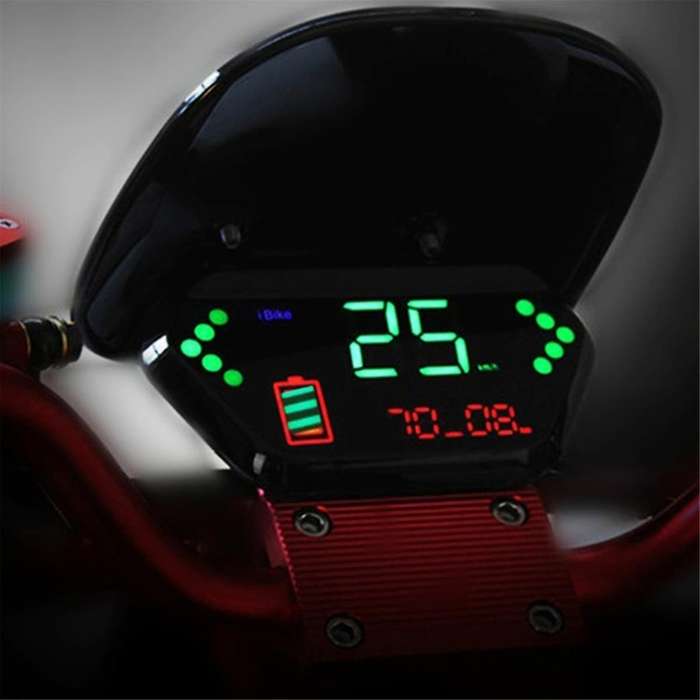 48V/60V for Electric Motorcycle Odometer Digital LCD Display Tachometer LCD Speedometer