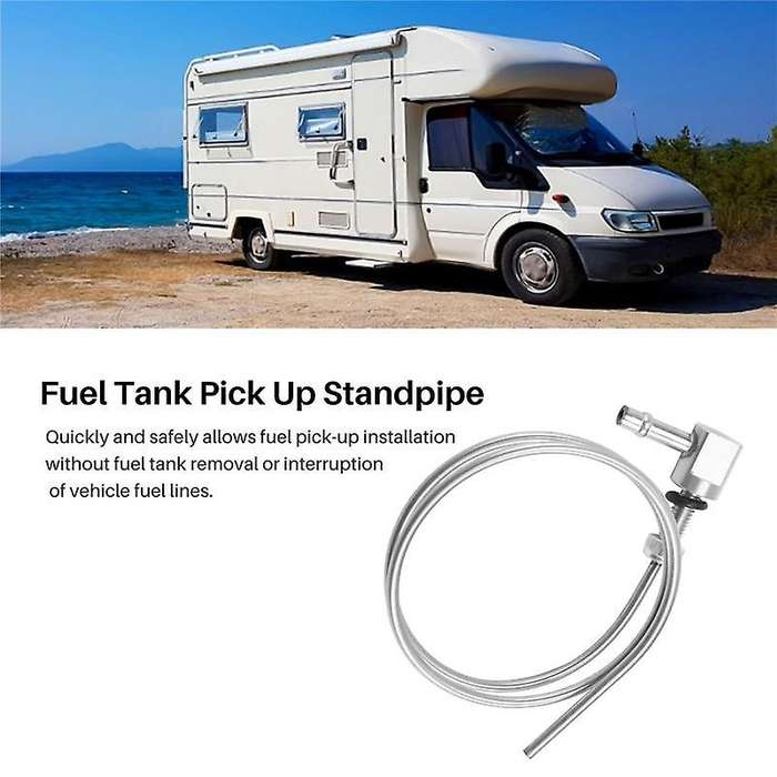 490mm Heater Fuel Stand Pipe Hose Gas Tank Pipe Tube Line with 4 Clamps for Webasto Eberspacher T5 T