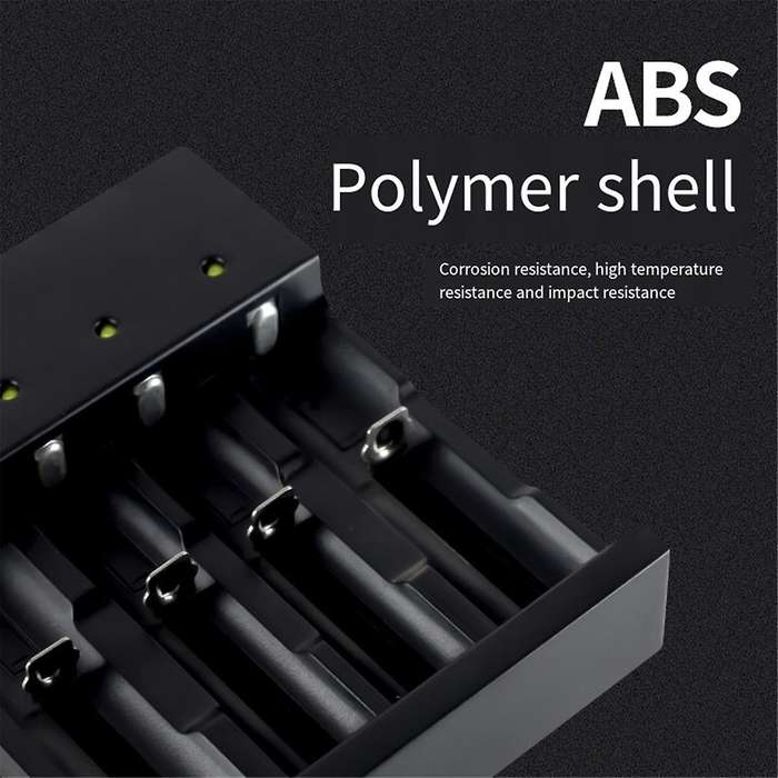 4Bay Smart 18650 Battery Charger,Universal Charger for 3.7Volt Li-Ion Flashlights Headlight 18650 R