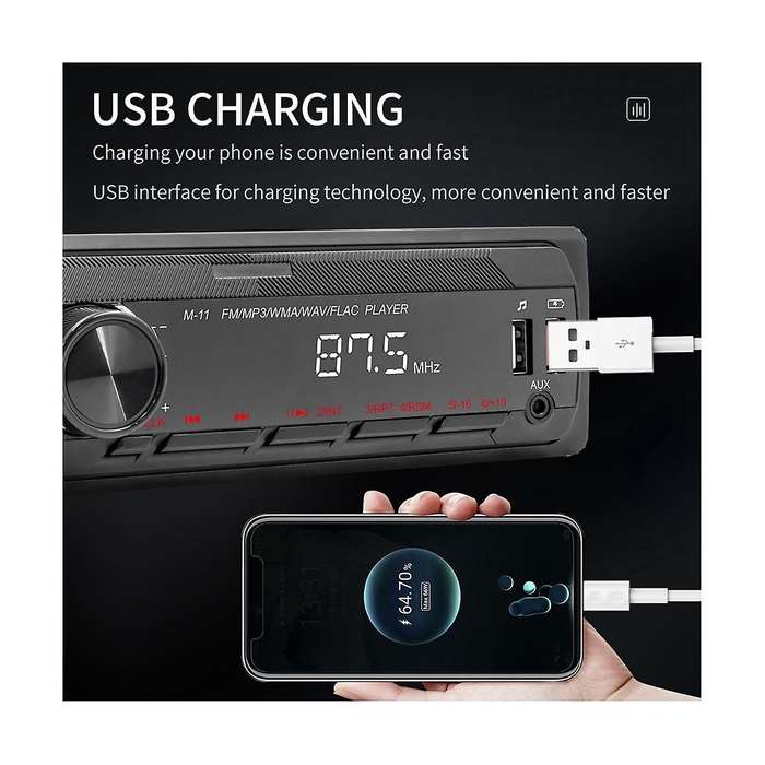 4channel 45w Bluetooth Car Radio Car Mp3 Player Multifunction Plug-in U Disk Car Radio with Multi-co