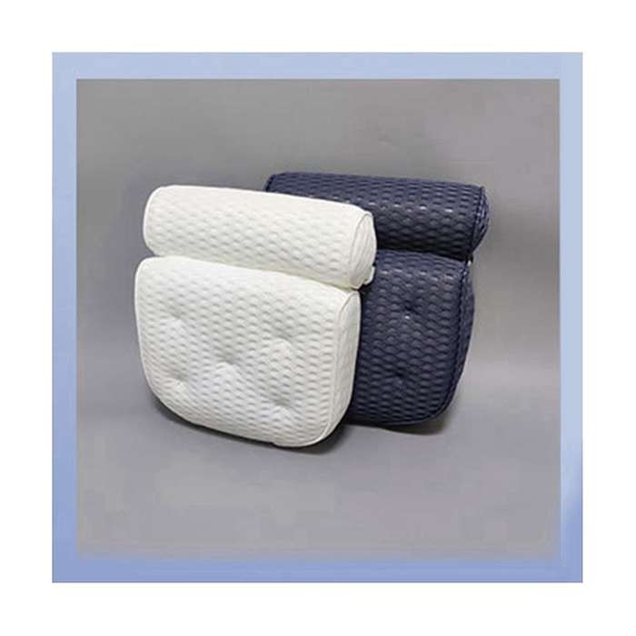 4d Mesh Fabric Pillow 7pcs Suction Cup Spa Bath Pillow Bath Pillow for Support Neck Head