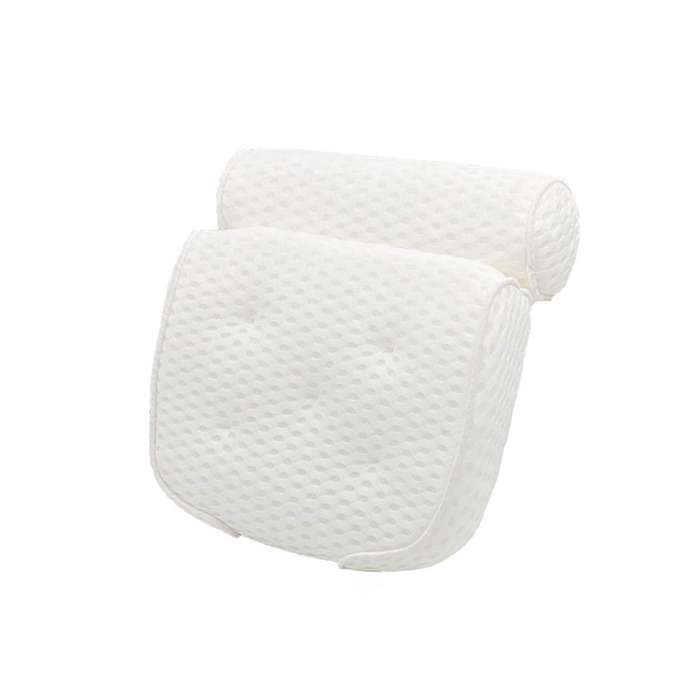 4d Mesh Fabric Bathtub Pillow 7pcs Suction Cup Spa Bath Pillow Bath Pillow for Bathtub Support Neck