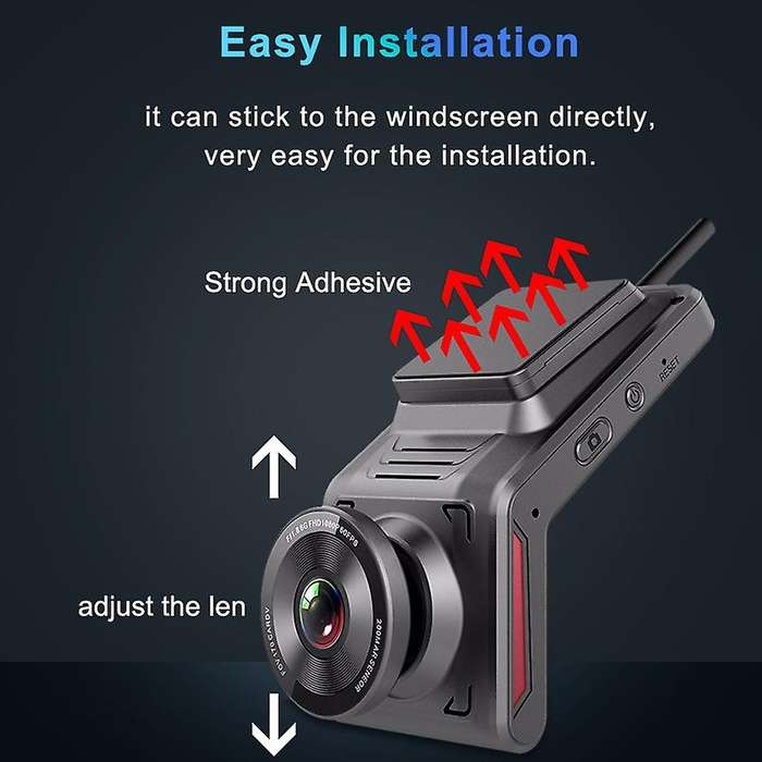 4G Car DVR Dash Cam HD Wifi Driving Video Recorder with Dual Wide Angle Camera Support Night Vision