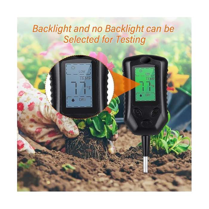 4-in-1 Soil Meter Ph/moisture/sunlight/temperature Humidometer Acidity Monitor Gardening Planting H