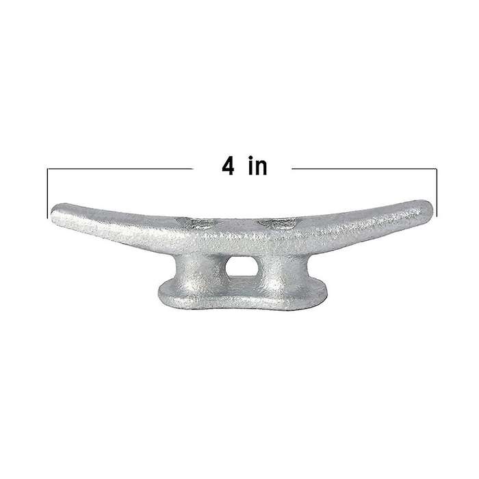 4Pack 4 Inch Galvanized Iron Dock Cleat,Rope Cleat,Anchor Line Cleat-perfect for Boat ,Decks,Piers f