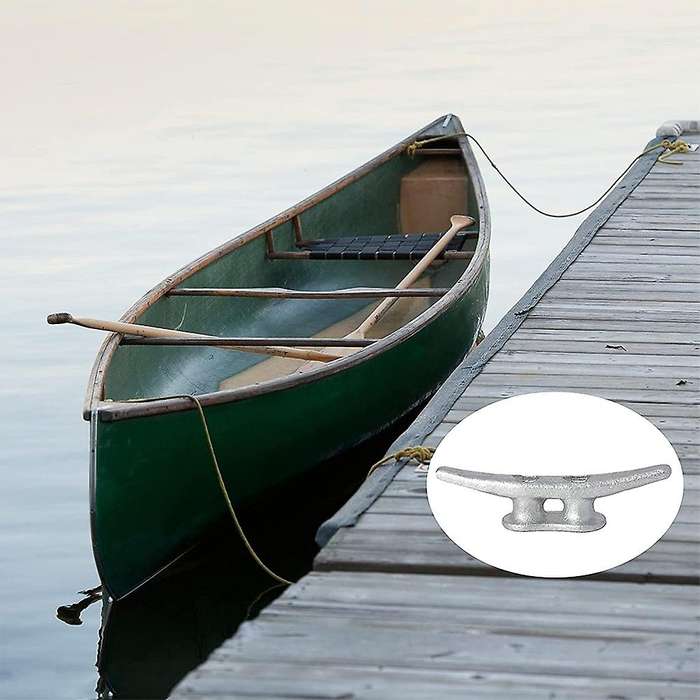 4Pack 4 Inch Galvanized Iron Dock Cleat,Rope Cleat,Anchor Line Cleat-perfect for Boat ,Decks,Piers f