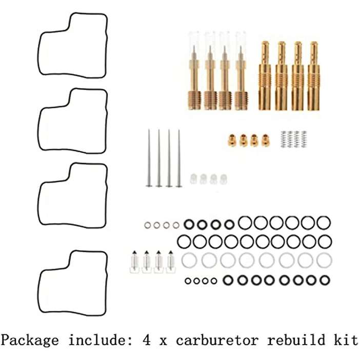 4-Pack Carburetor Rebuild Repair Kits Replacement for V65 V65 Shadow 750 1100 Interceptor 1000