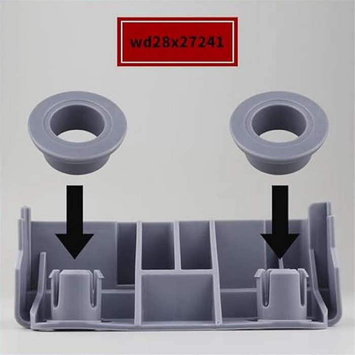 4Pack WD28X27241 Dishwasher Baskets Rack Carrier and Roller Kit Replacement Part for Dishwasher Lowe