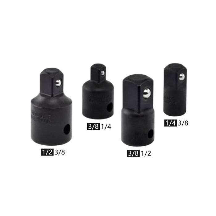 4PC Black Sleeve Sleeve Conversion Head Steel Ball Conversion Head Mutual Conversion Joint