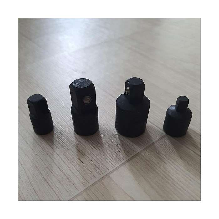 4PC Black Sleeve Sleeve Conversion Head Steel Ball Conversion Head Mutual Conversion Joint