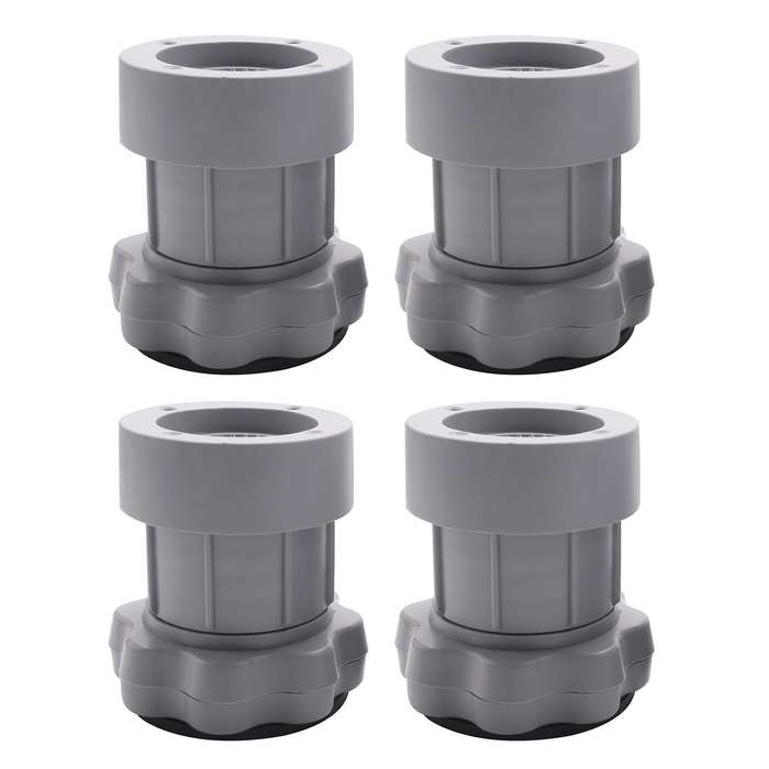 4pc Adjustable Heighten Washing Machine Anti Shock Non Feet Mat Fridge Floor Furniture Protector-gr