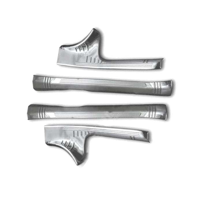 4pc Stainless Steel Door Step Sill Scuff Plate Cover Guards for C Class W205 C180l/c200l/c260l 15-16