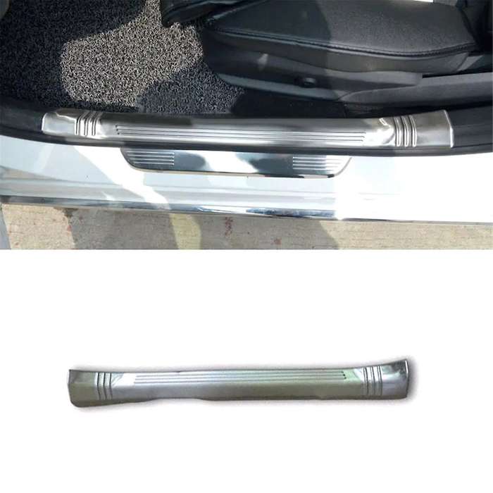 4pc Stainless Steel Door Step Sill Scuff Plate Cover Guards for C Class W205 C180l/c200l/c260l 15-16