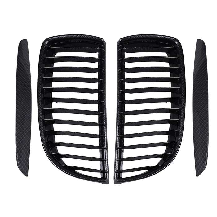 4PC/SET Car Gloss Black Grille Set for E90 E91 2005 2006 2007 2008 Racing Grills