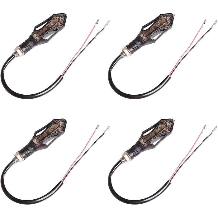 4PCS 12V Motorcycle Indicators Flowing Motorbike Turn Signal Lights Motorbike Indicators Turning Ind