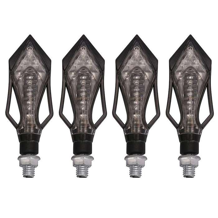 4PCS 12V Motorcycle Indicators Flowing Motorbike Turn Signal Lights Motorbike Indicators Turning Ind