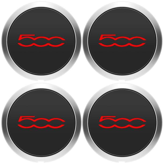4pcs 133mm Hubcap for Wheels Centre Hub Set 68078419ac 68078421ac Dust Cover 51884863 Red