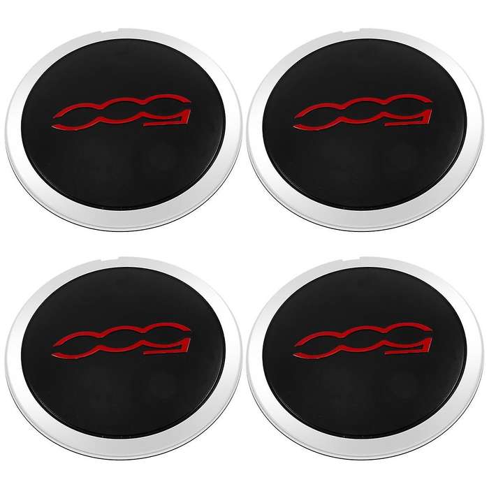 4pcs 133mm Hubcap for Wheels Centre Hub Set 68078419ac 68078421ac Dust Cover 51884863 Red