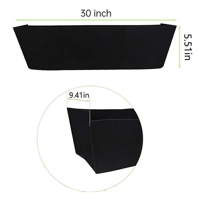 4Pcs 24Inch Felt Replacement Coconut Liner for ,Fabric Liners for Hanging Baskets,Rectangle Planting