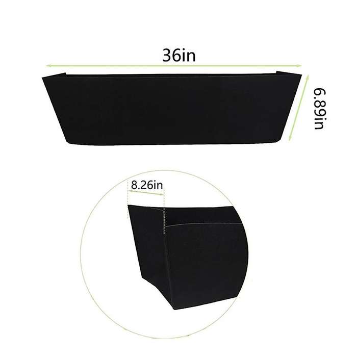 4Pcs 24Inch Felt Replacement Coconut Liner for ,Fabric Liners for Hanging Baskets,Rectangle Planting