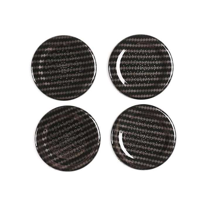 4PCS ABS Car Roof Microphone Cover Trim for Land 110 2020,Auto Accessories (Carbon Fiber Style)