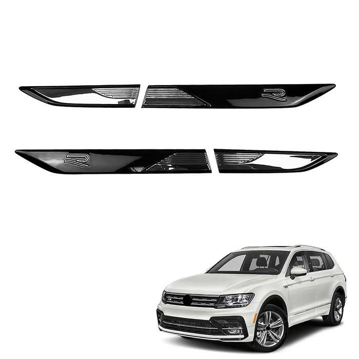 4Pcs ABS Side Wing Emblem Stickers Cover Trim for 2021-2022 Car Body Decoration Accessories