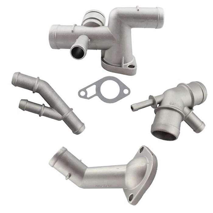 4PCS Aluminium 1.8T Engine Cooling Coolant Hose Connector Supercharger Pipe for Golf MK4 Bettle A3