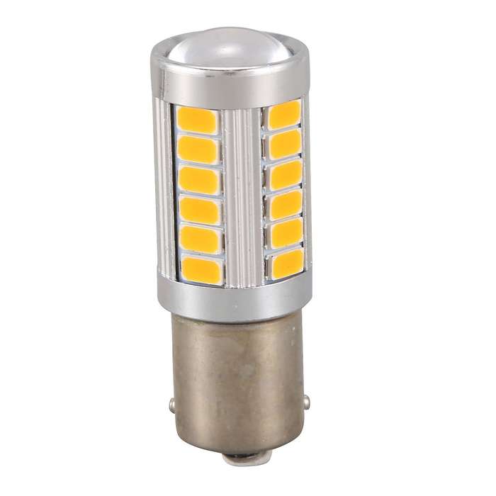 4pcs Amber 1156PY BAU15S PY21W Led 33SMD Car Tail Turn Brake Reverse Signal Bulb Y