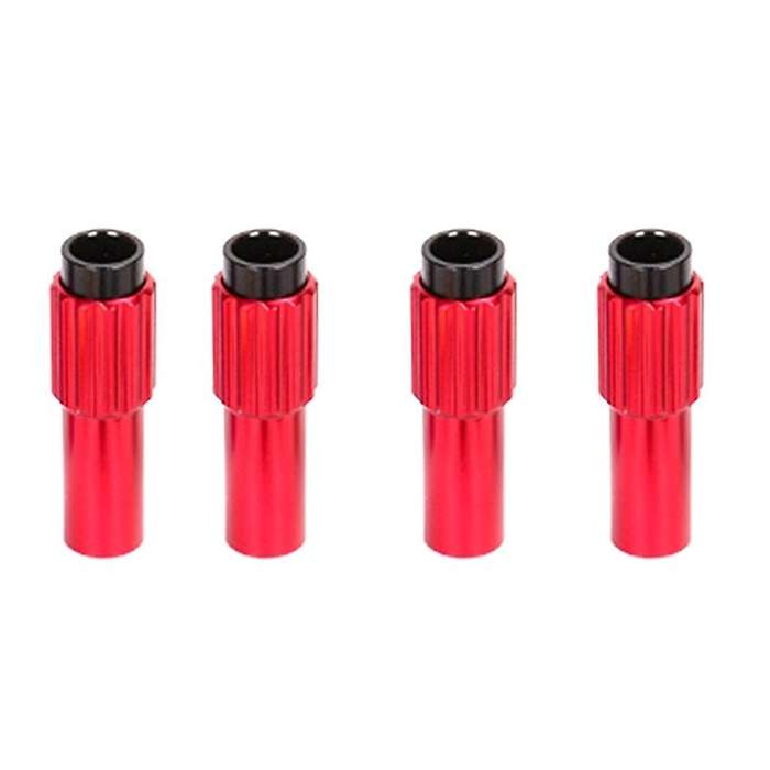 4Pcs Bike Brake Cable Gear Shift Line Adapter Regulator Adjust Housing Cap Red