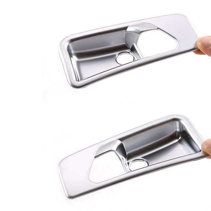 4PCS Car Carbon Fiber Inner Door Handle Bowl Cover Trim for G Class W463 G63 G500 2007-2010