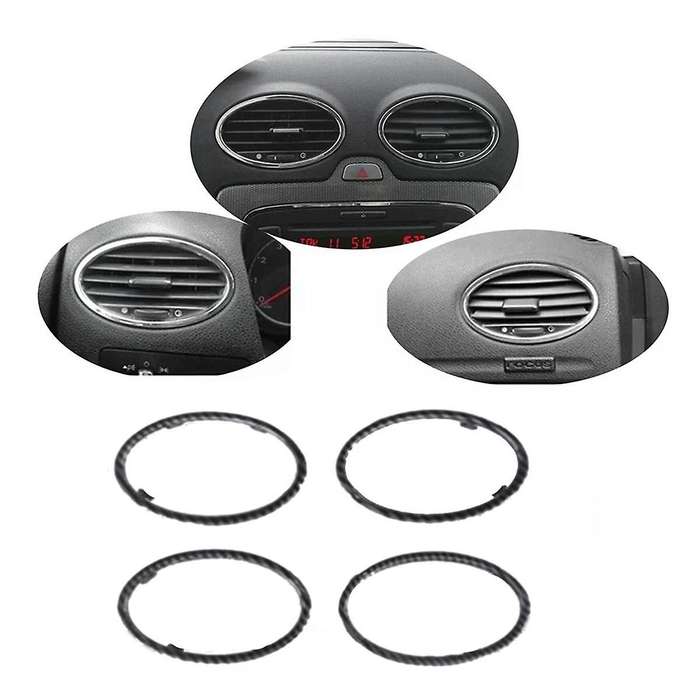 4Pcs Car Dashboard Air Conditioner Air Vent Frame 4M51A014L21BC 4M51A014L21AE for Focus 2005-2011,A
