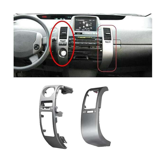 4pcs Car Center Dashboard Air Trim Frame Set for Prius 2004-2009 Air Conditioner Outlet Panel Cover