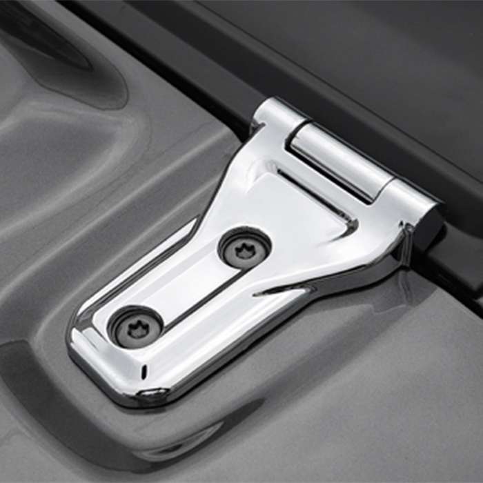 4PCS Car Chrome ABS Engine Hood Hinge Cover Trim for Wrangler JL 2018-2020