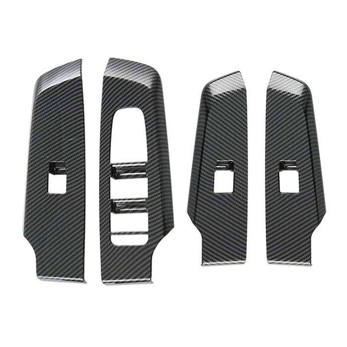 4pcs Car Door Window Lift Button Panel Cover Interior Door Panels Trim for 2022+ Lhd,b