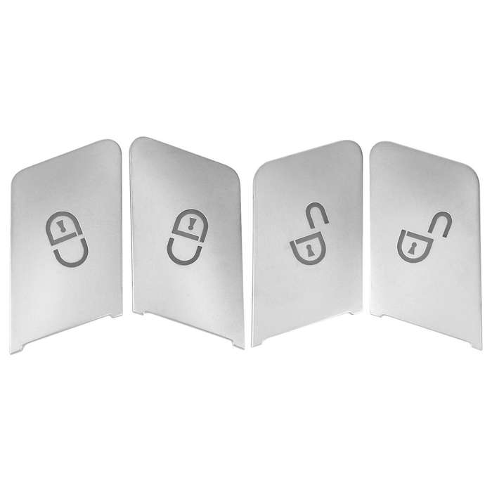 4Pcs Car Door Unlock Buttons Sequins Decoration Cover Trim Compatible Gla Cla Gle Cls Ml Gl A B C E