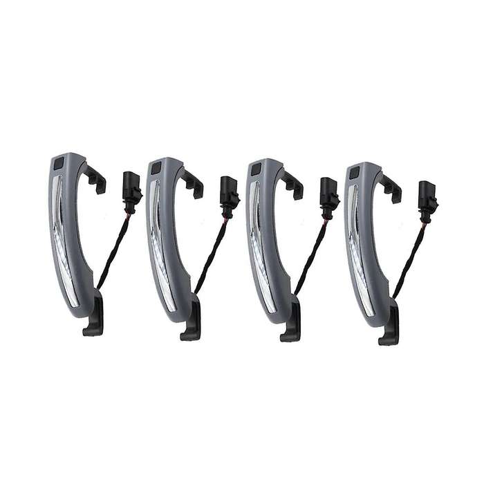 4pcs Car Exterior Door Handle for 2007-2015 4l0837205a 4l0837205b 4l0837207a