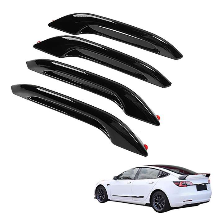 4Pcs Car Glossy Black External Antifreeze Portable Door Handle Wrap Cover for Y Car Modification