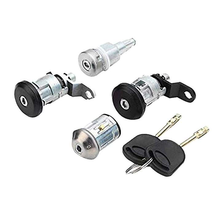 4PCS Car Ignition Switch Left Right Lock Set with 2 Keys for Transit Mk5 1994-1997 1998 1999 2000 95