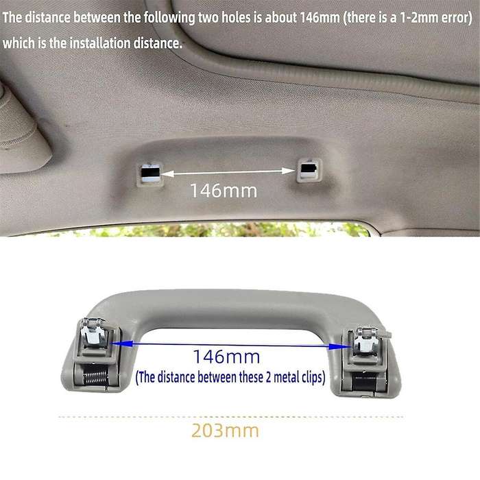 4Pcs Car Inner Roof Armrest Ceiling Pull Handle Door Safety Handle 74610-52020 for Yaris Prius Ligh