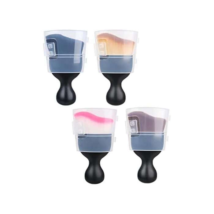 4Pcs Car Interior Cleaning Tool Brush with Cover,Car Brush Car Detailing Brushes Interior Duster,Aut