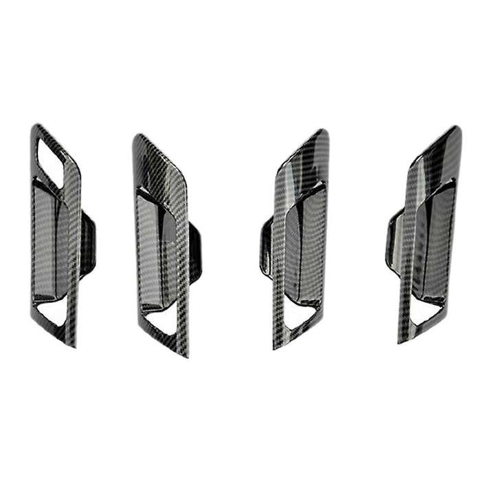 4Pcs Car Interior Door Handle Bowl Trim for Golf MK6 2010-2013 Carbon Fiber