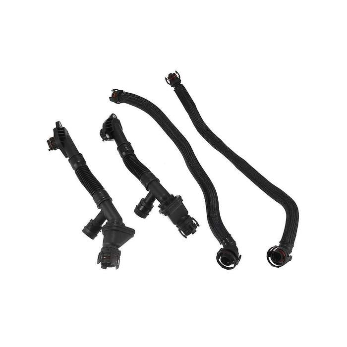 4pcs Car Left+right Crankcase Vent Pipe for 550i 650i 750i 750li X5 X6 11157575641, 11157646087, 111