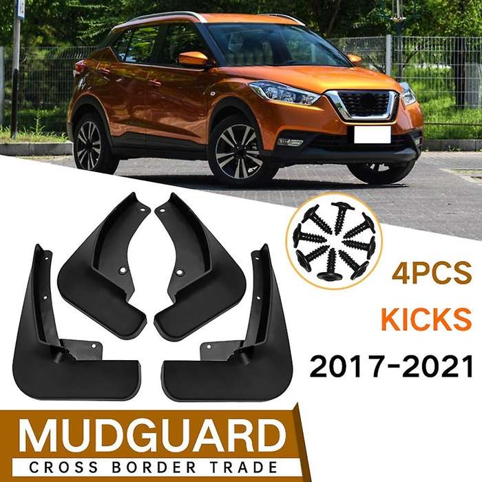 4Pcs Car Mud Flaps Mudguard Splash Guards for Kicks 2017 2018 2019 Accessories