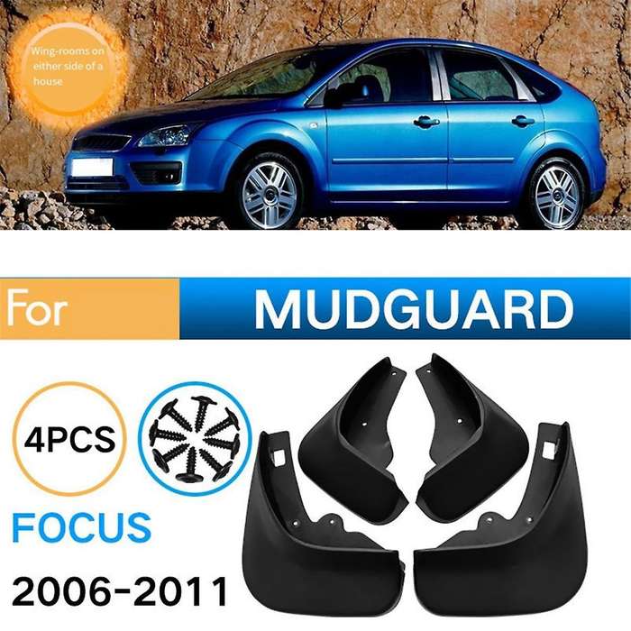4PCS Car Mudguard Mud Flaps Splash Mud Guard for Focus 2016-2011 Hatchback Car Accessories
