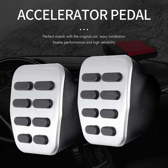4Pcs Car Rest Accelerator Brake Pedal for Golf 4 R32 -A3 SEAT