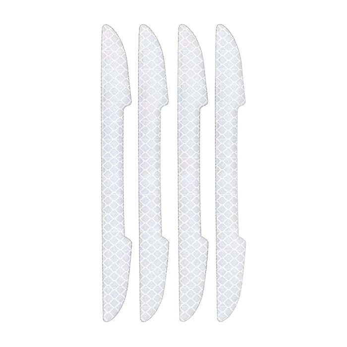 4PCS Car Side Door Reflective Stripe Protective Strip Anti-Collision Strips Scrape Guard Handle Cove